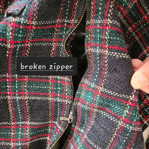 Norton McNaughton Womens Jacket‎ Size 14 Multicolor Plaid academia collegiate - Picture 9 of 12
